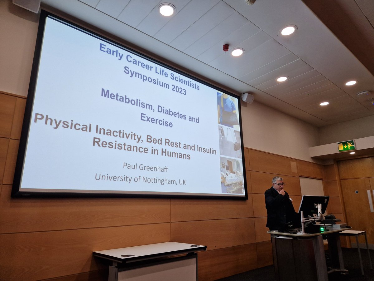An excellent start to our Early Career Scientists' Symposium on Metabolism, Diabetesand Exercise with our first Keynote Speaker Professor Paul Greenhaff #ECLS2023 <a href="/MMU_Research/">Research & Innovation at Manchester Met</a> <a href="/MMU_LifeScience/">ManMet Life Sciences</a>