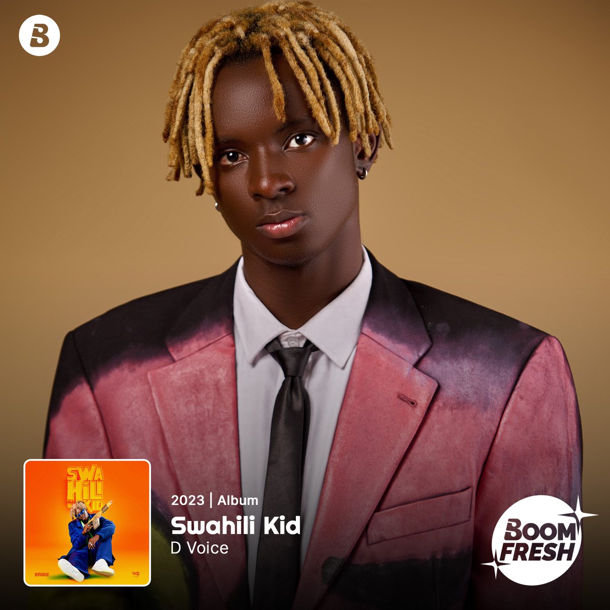 ✨BOOMFRESH✨
Safari mpya, nondo mpya kwenye albamu kali #SwahiliKid 🔥

Isikilize kupitia app ya Boomplay 
🔗 Boom.lnk.to/DVoiceSwahiliK…

#boomfresh #homeofmusic #dvoice #swahilikid #newmusic #wcbwasafi