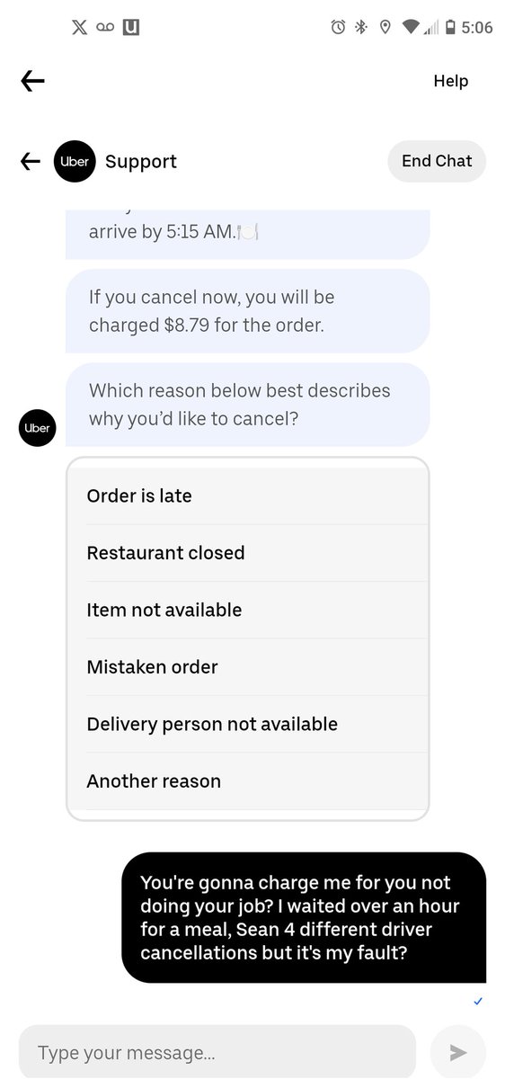 Over an hour waiting for breakfast and that's my option
