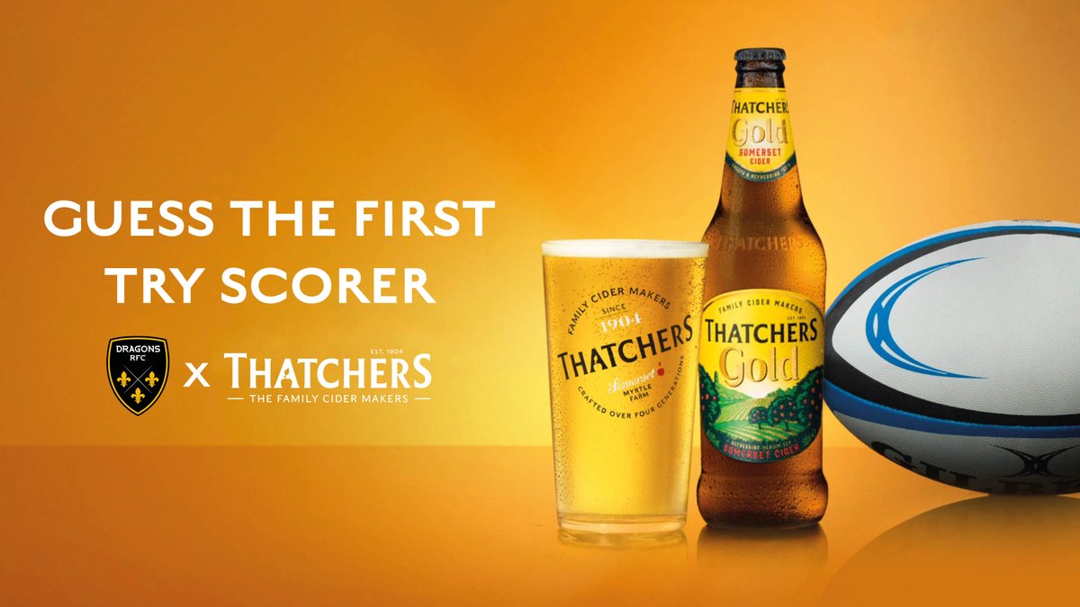 dragonsrfc's tweet photo. 🍎𝙒𝙄𝙉 🍎🏉

We've teamed up with @thatchers_cider to give you the chance to win a case of Thatchers this Saturday 🆚 Oyonnax 🙌

Simply quote tweet with your first try scorer prediction - and we'll select a winner at random 👏

T&amp;Cs apply 💪

#WeAreGwentRugby https://t.co/lQps3atwGi