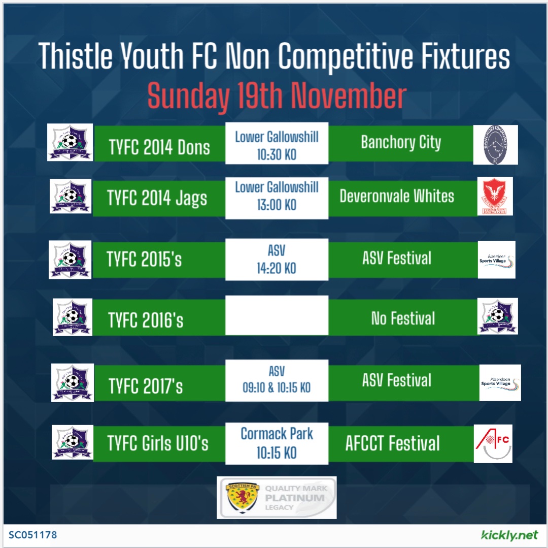 #WeekendFixtures | #COYT 💙

#OneClubOneGoal