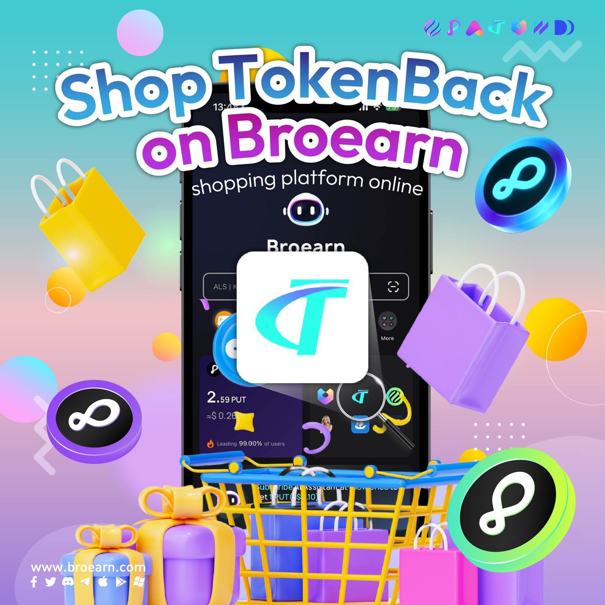Token_Back's tweet photo. 🛍️ Shop TokenBack on Broearn!
💰 Enjoy #Tokenback #rewards as you shop in the exciting intersection of #CryptoShopping!
🌐 A new realm of #onlineshopping where you earn while you shop!🤑🔗https://t.co/wRBAk5Ov6u✨
#EarnRewards #CryptoDeals🚀#ShopSmart #FridayVibes https://t.co/fVRlYQfsBn