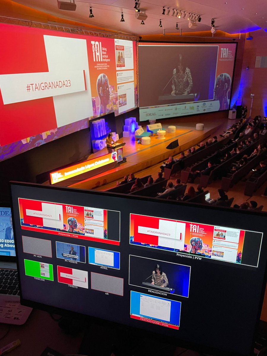 <a href="/SICONGRESOS/">S.I.C.</a> en la Segunda jornada de 
#TAIGRANADA23 👋

📱El evento con los mayores expertos en inteligencia artificial se está celebrando en su segunda jornada este viernes en el Parque de las Ciencias.

#InteligenciaArtificial <a href="/TAIGranada/">TAI Granada</a>