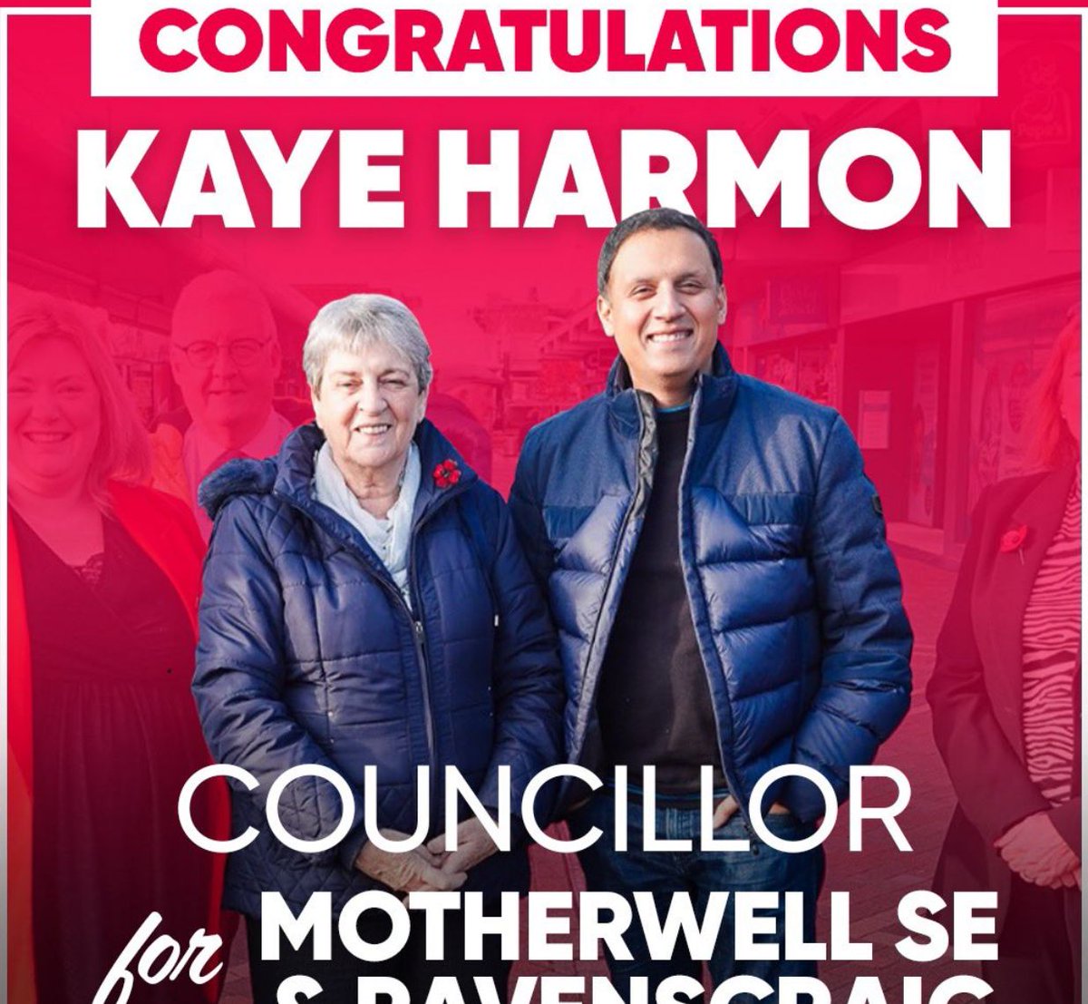 Congratulations to Scottish Labour's newest Cllr Kaye Harmon. Change is coming. 💪🌹