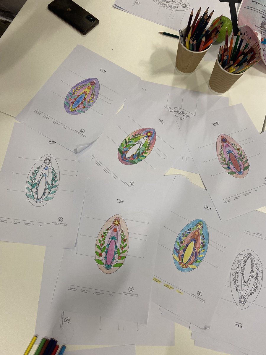 AgtarapTris's tweet photo. 🫶 A wonderful time was had by all last night for @TheBridgeW12 ‘Periods!’ event

🩸 The talking table I hosted was all about sharing stories of how lack of education and stigma around menstruation impacts our own experience as menstruators - oh, we also colored some vulvas 🤩 https://t.co/rL4zGeDUOH