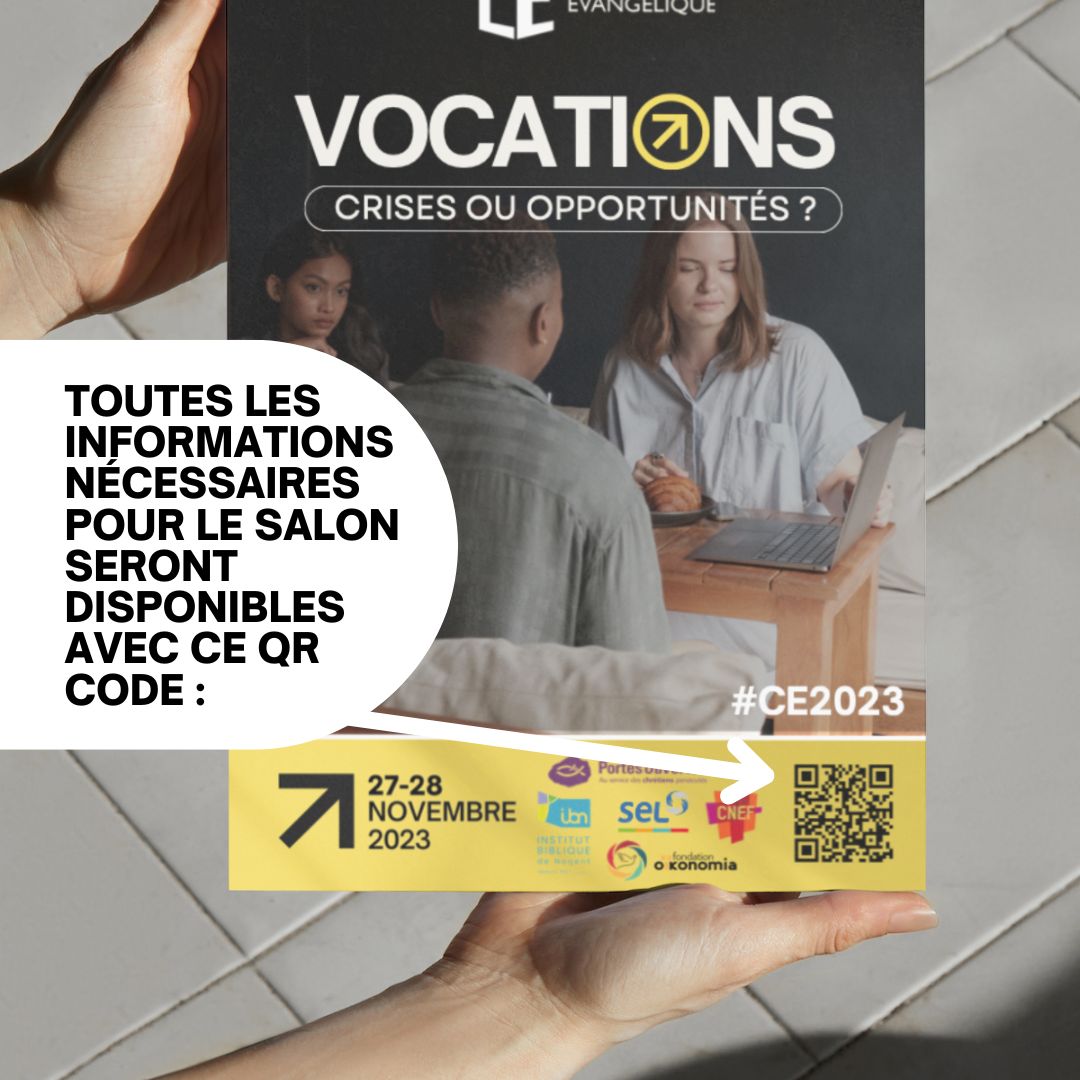 ➡️ Toutes les informations nécessaires lors du salon seront disponibles avec ce QR code qui sera sur votre livret participant :