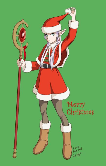 「merry christmas red dress」 illustration images(Latest)｜2pages