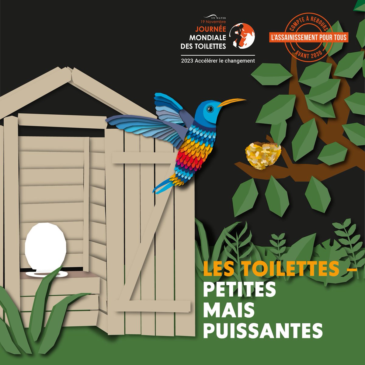 📢 [#JournéeMondialeDesToilettes] 
🗓Dimanche 19 novembre  

👉Le thème de cette année est "#accélérer le #changement ", car encore 3,5 milliards de personnes dans le monde n'ont pas accès à des installations sanitaires sûres !

➡️linkedin.com/feed/update/ur…

#ODD6 #assainissement