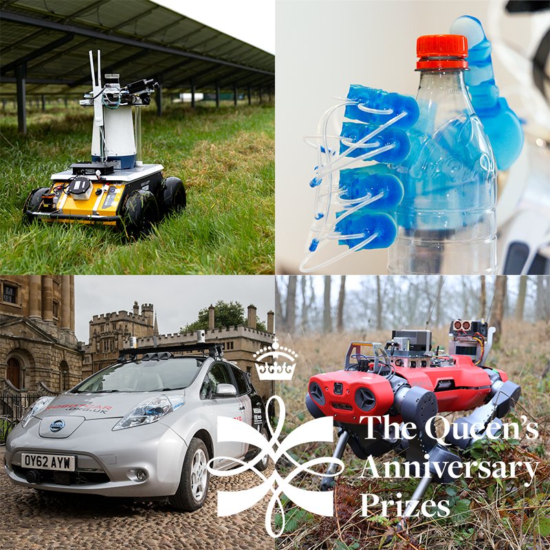 We’re honoured to be a #QAPrizes winner for innovation in autonomous robotic technologies! It celebrates the impact our work has had on a range of sectors, from transport to agriculture, and the huge potential of our work to address future societal challenges @QAPrizes