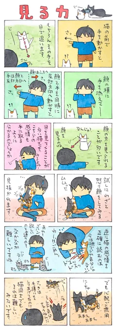 「目と感情」 目は口ほどになんとやら。 猫からすれば、私の目も、 私が思っている以上に お喋りなのかもしれません。 (久保智昭さんの「猫色スケッチブック」)つづきはこちら⇒