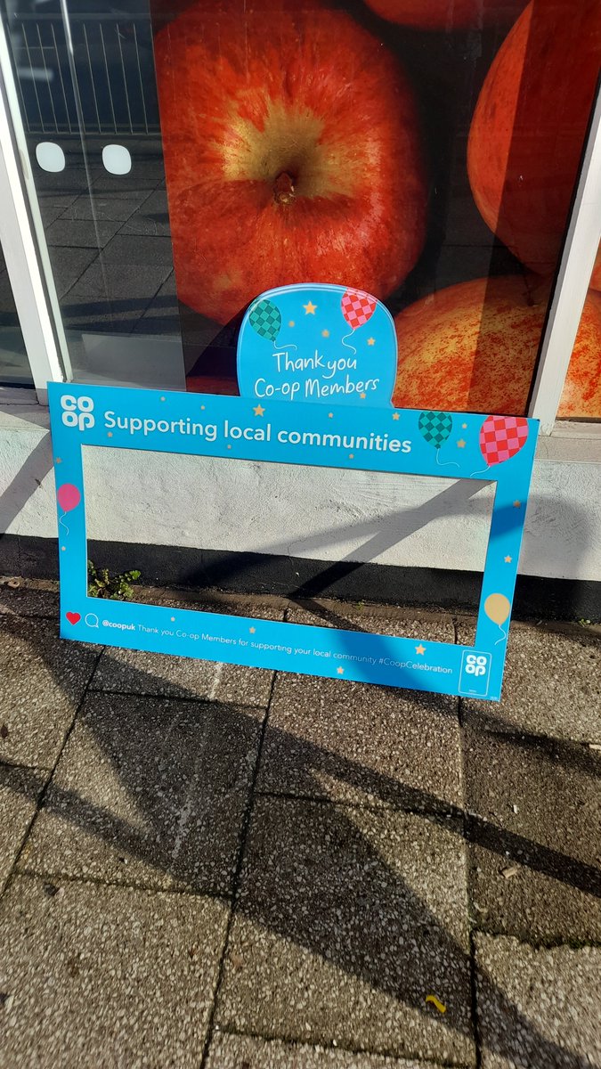 A non attendee cause at Hanham Coop. So here's a lovely photo of forlorn-looking Celebration materials instead.