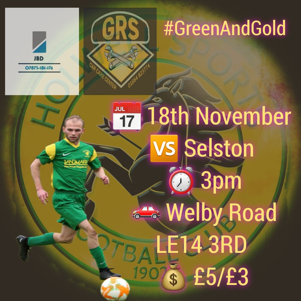 Tough test ahead for the #GreenAndGold tomorrow, as we welcome a rejuvenated and in-form <a href="/SelstonFC/">Selston FC</a> to Welby Road 

Your support is needed. Come and join us. 

<a href="/meltontimes/">Melton Times</a> <a href="/SportsEye1/">Sports Eye</a> <a href="/utdcos/">UCL</a> <a href="/PhotoPhil8/">The Sports Dad</a> <a href="/meltonsports/">Michael Cooke</a> <a href="/UCLFanZone/">UCL Fan Zone</a> @nemmtweets <a href="/theeyeradio/">103FM The Eye 🎧🎤📻</a>