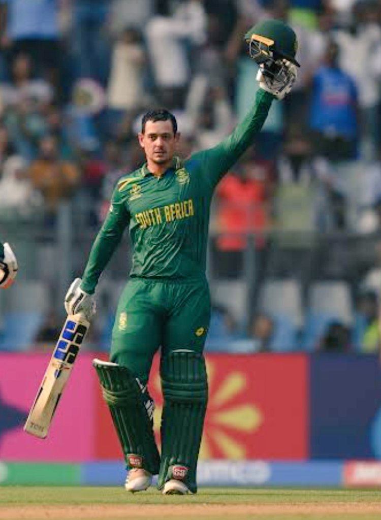 vikasnehra5090's tweet photo. Quinton de Kock is a talented South African cricketer known for his explosive batting and agile wicketkeeping skills. His  a crucial player in international cricket, contributing to South Africa's cricket team.I sincerely wish that De Kock plays more in the next World Cup.😎😎 https://t.co/tGK0Fv4nPA