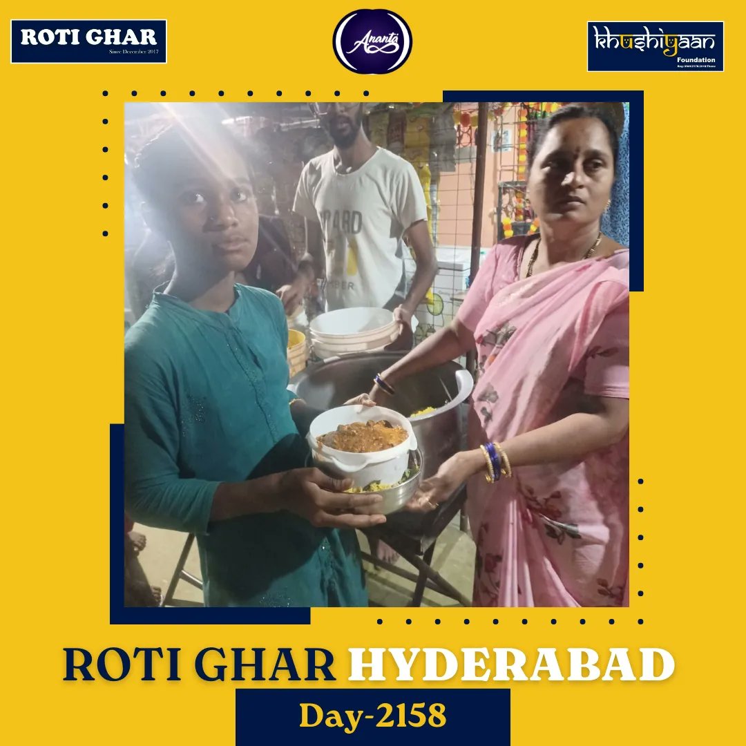 Date : 11-11-2023 Location : Hyderabad Valsad Bangalore Odisha Roti Ghar : Day 2158 'The highest of distinctions is service to others' Be kind to everyone and spread happiness across! . #upliftingsociety #helpingothers #feedingkids #hungerfree #Hungerfreeindia