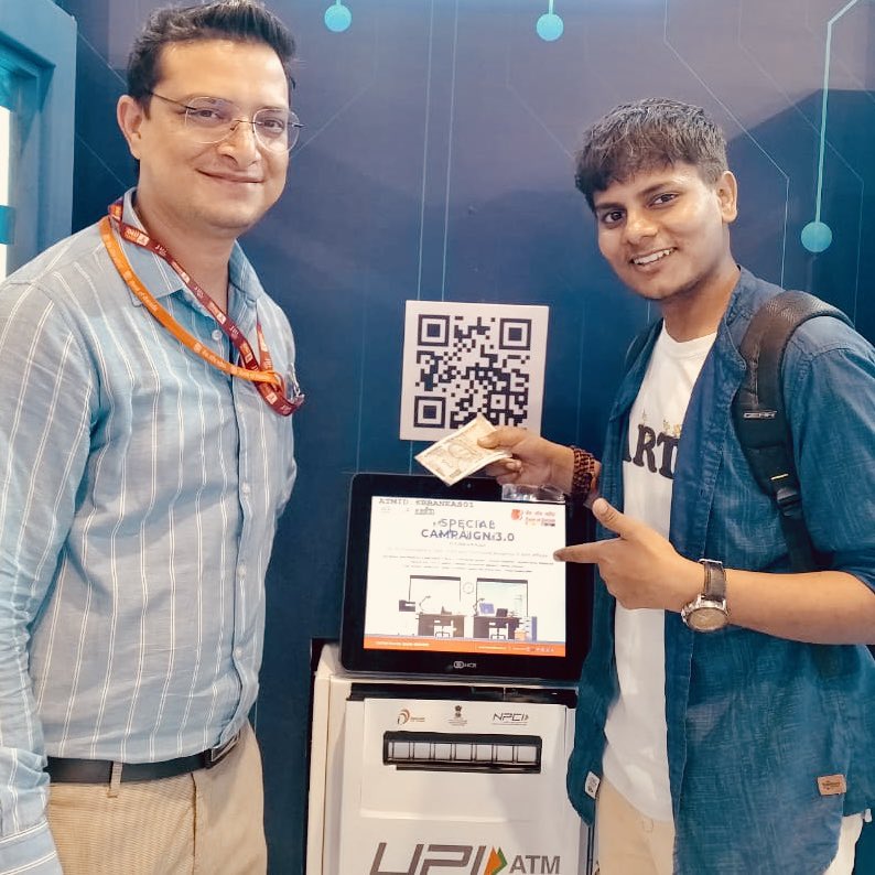 UPI-ATM facilitates participating bank customers having #UPI to withdraw cash without using their card. Visit Digital India Pavilion, Hall No. 5, Pragati Maidan. #DigitalIndiaAtIITF @NPCI_NPCI @upichalega @NPCI_BHIM @UPI_NPCI