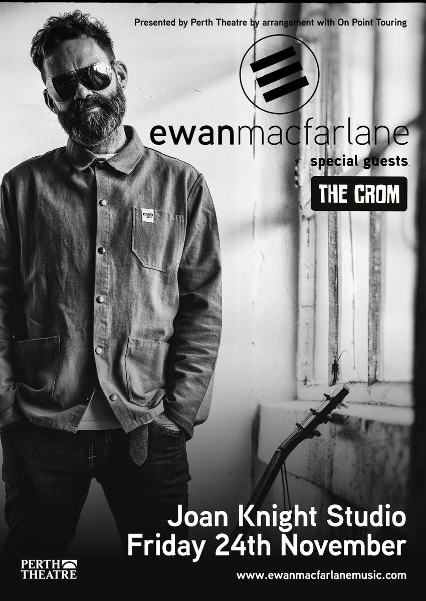 If it’s high energy rock n roll you’re after, we’ve got you covered. One week to go. Tickets available here perththeatreandconcerthall.com/whats-on/ewan-… @macfarlane440 #supportnewmusic