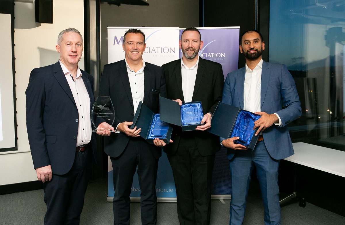 Success at the MBA Association Strategy Competition! Full Article here mbaassociation.ie/news/setu-reta… #MBAAssociation #SETU #StrategyCompetition #TeamWork #BusinessExcellence #mba #disruption #mbaai