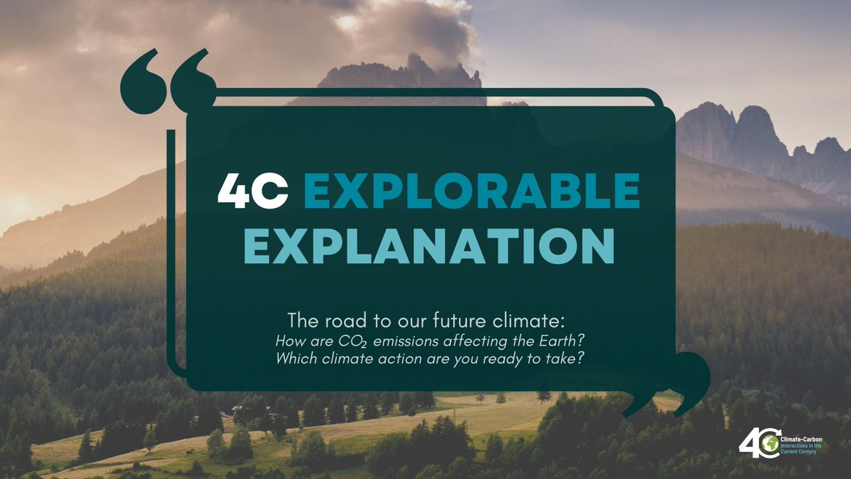 ‼️ The 4C explorable delves into the evolution of CO2 emissions in the PAST, PRESENT & FUTURE. 🌍With the project ending this month, these insights can help inform policymaking and climate action to limit global warming & reach net zero. 👉Explore here: explorable.4c-carbon.eu