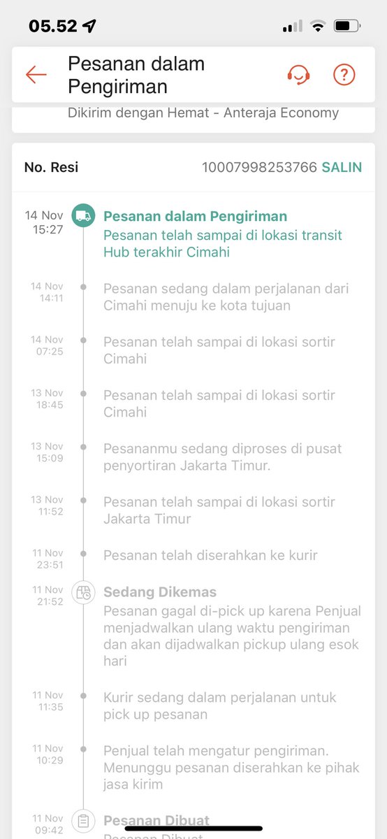 venymelindaa's tweet photo. @AnterajaCare gimana sih ini th udah 7 hari barang ga sampe2, dari tgl 14 di diemin di gudang bukanya di anterin!! Ekspedisi terlelet!!! https://t.co/xyjiHTsNEN