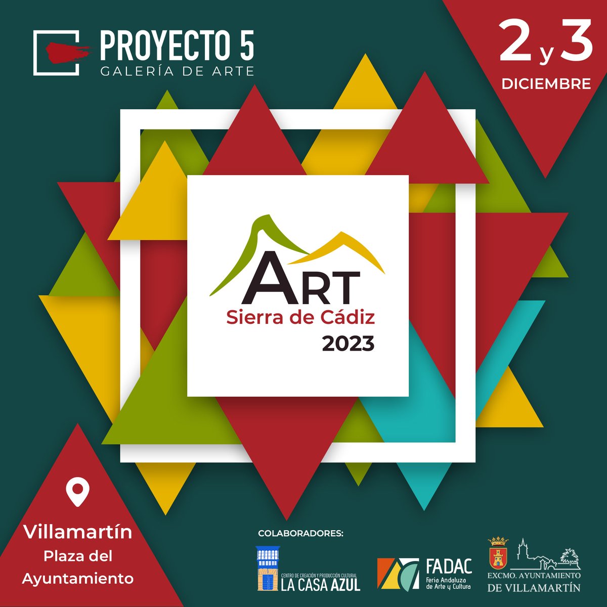 gproyecto5's tweet photo. ¡Os invitamos a un fin de semana lleno de arte, gastronomía y entretenimiento en la Plaza del Ayuntamiento de Villamartín los días 2 y 3 de diciembre! #villamartin https://t.co/ucGOmfc6Cg