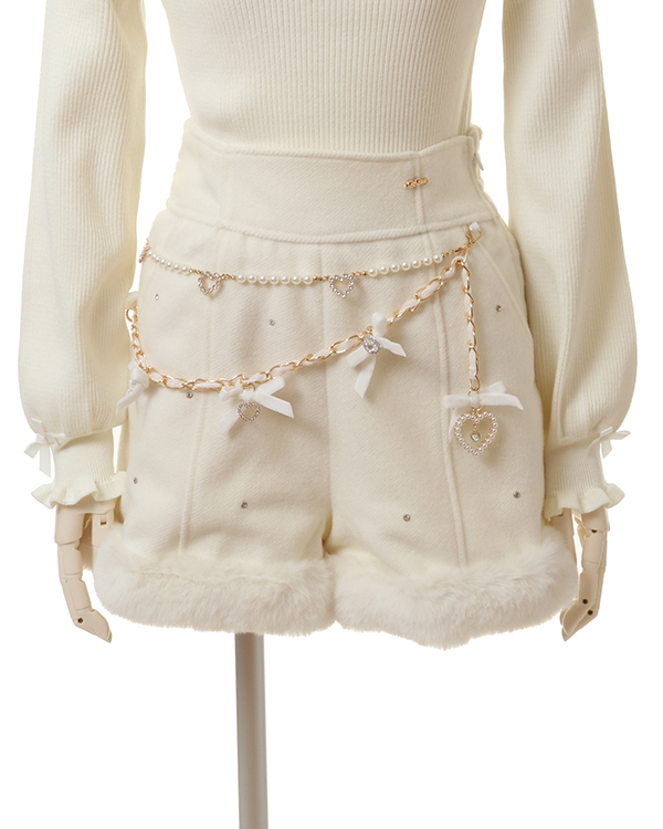 ♡ New Arrival ♡ 11/18(sat) 店頭発売 ビジューファーショートパンツ