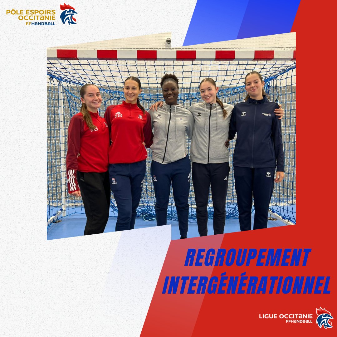 [ NOS TALENTS OCCITANS ]

5 joueuses du Pôle sont en ce moment à la MDH lors d'un regroupement intergénérationnel 🤾‍♀️🇫🇷

Lily BALDET, Corentine CAVALIER, Maïlys PATOUILLARD et Maëlle LANDRIAU (site excellence de Toulouse)
Marie SALES (site accession Nîmes)

Bon stage les filles 💪