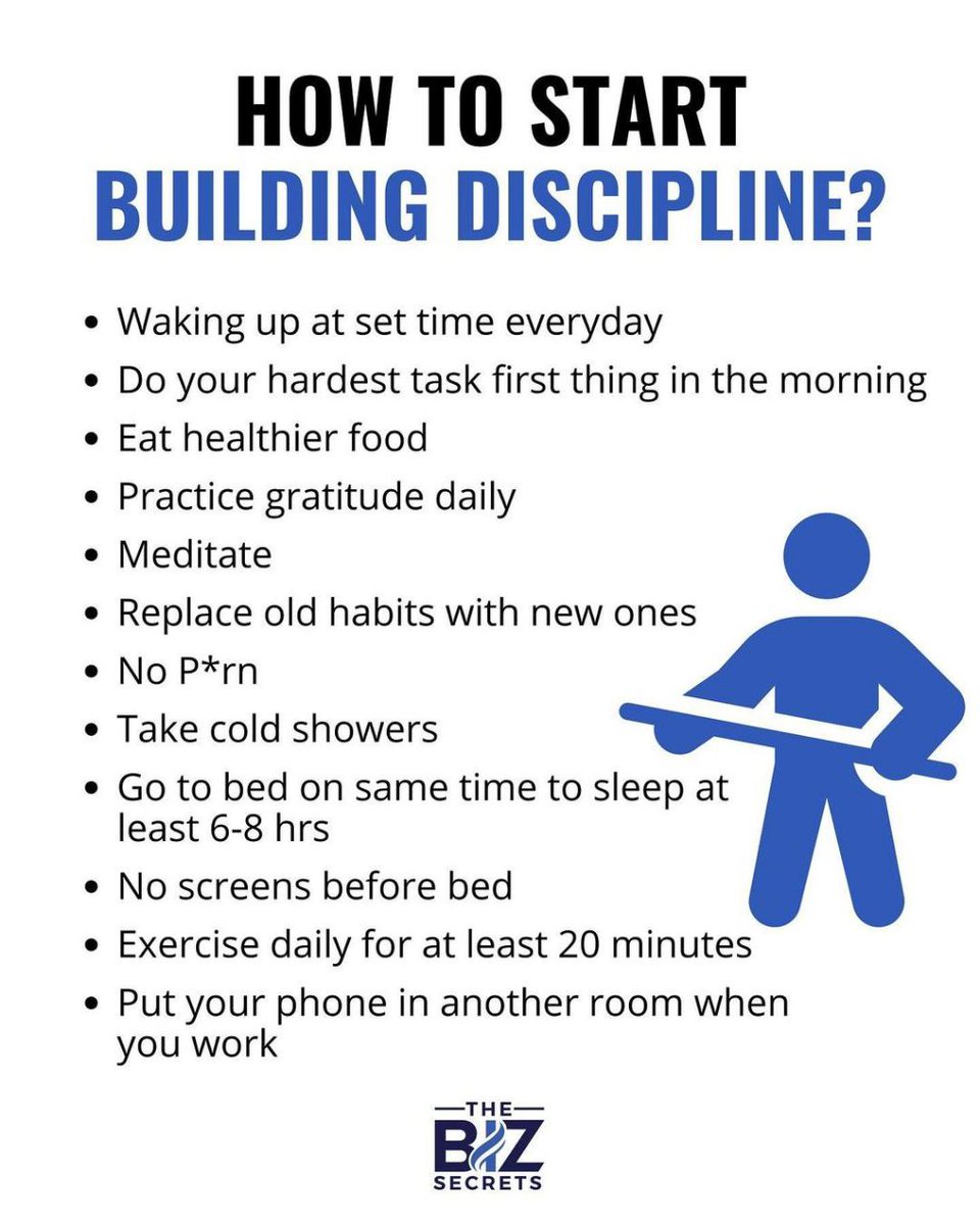 How to be disciplined: