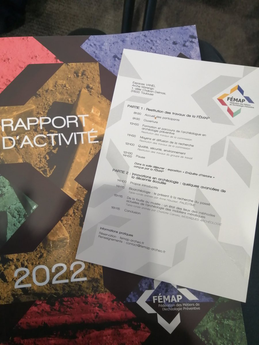 eveha_archeo's tweet photo. En direct du 3e forum de la FÉMAP à Toulouse ! https://t.co/lQTRUKIHt2
