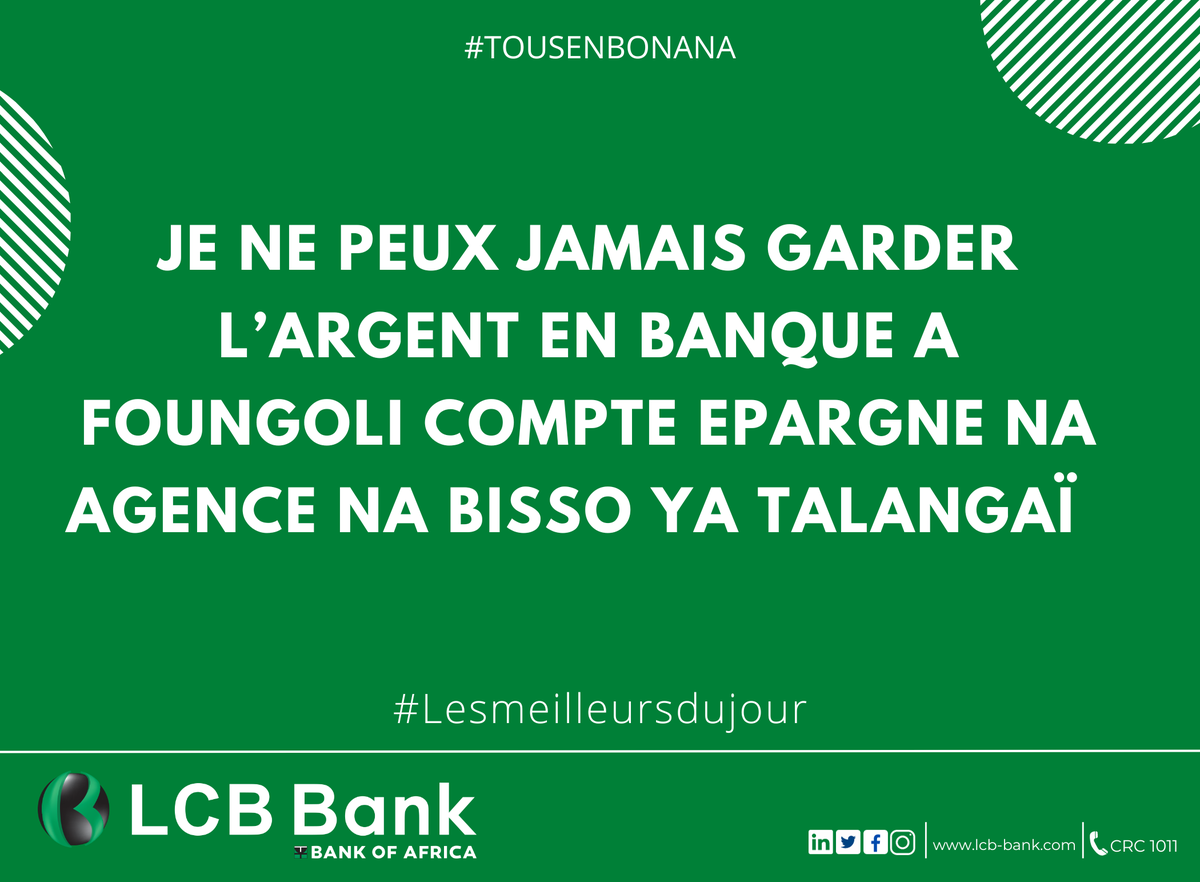 Excellent vendredi à tous!  #LCBBank #Lesmeilleursdujour