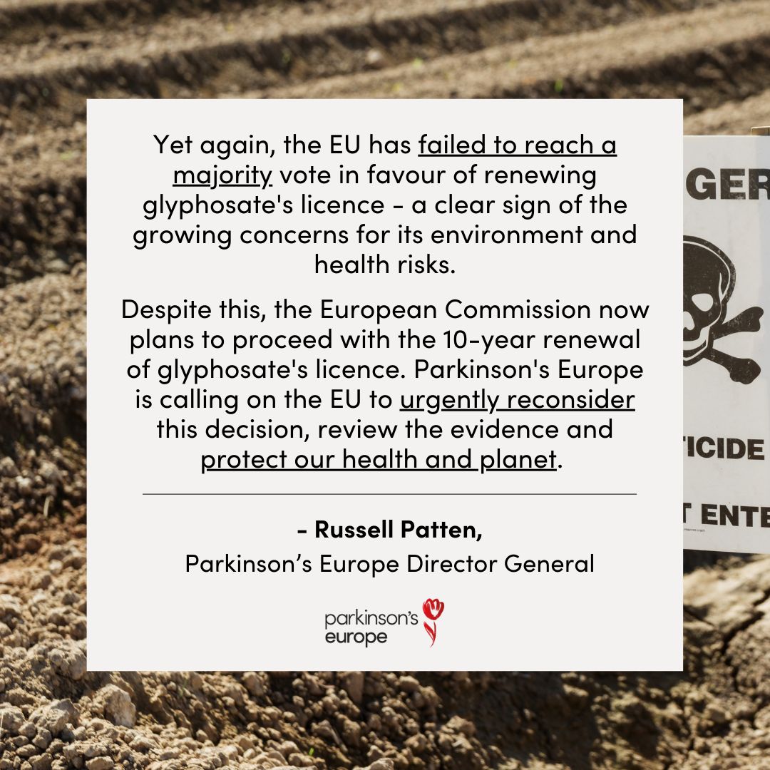 🚨 NEWS: A statement from our Director General about the #glyphosate vote result. Please join us in urging the EU to rethink its decision: Share this message far and wide to show your concerns about the health and environment risks of using the pesticide glyphosate.