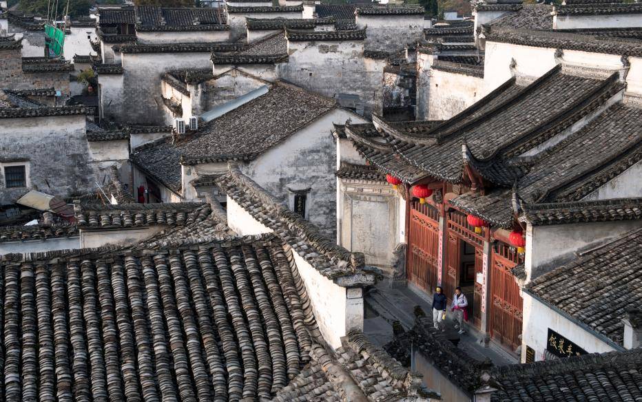 Guangming_Daily's tweet photo. Photos taken in November 2023 show the view at #Hongcun Village and #Xidi Village in Yixian County, east China's #Anhui Province. https://t.co/hheR1zFGms