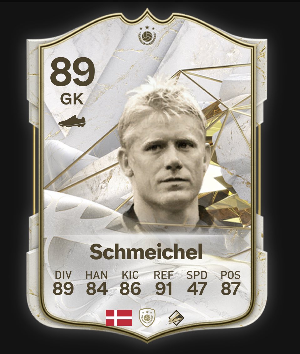 EAFC24Giveaways's tweet photo. 🚨 Schmeichel to be added as an ICON SBC in the coming days!

Credits: @fifa_romania

#Eafc24 #Triplethreat #FUT #trading #Easports #GamingGoals #VirtualChampions #eSportsAction #FIFA24 #GameOnEAFC #UltimateTeam #eSports #Iconsbc #FC24Giveaway #BlackFriday #FUTGiveaway #Schmeichel #SchmeichelSBC
