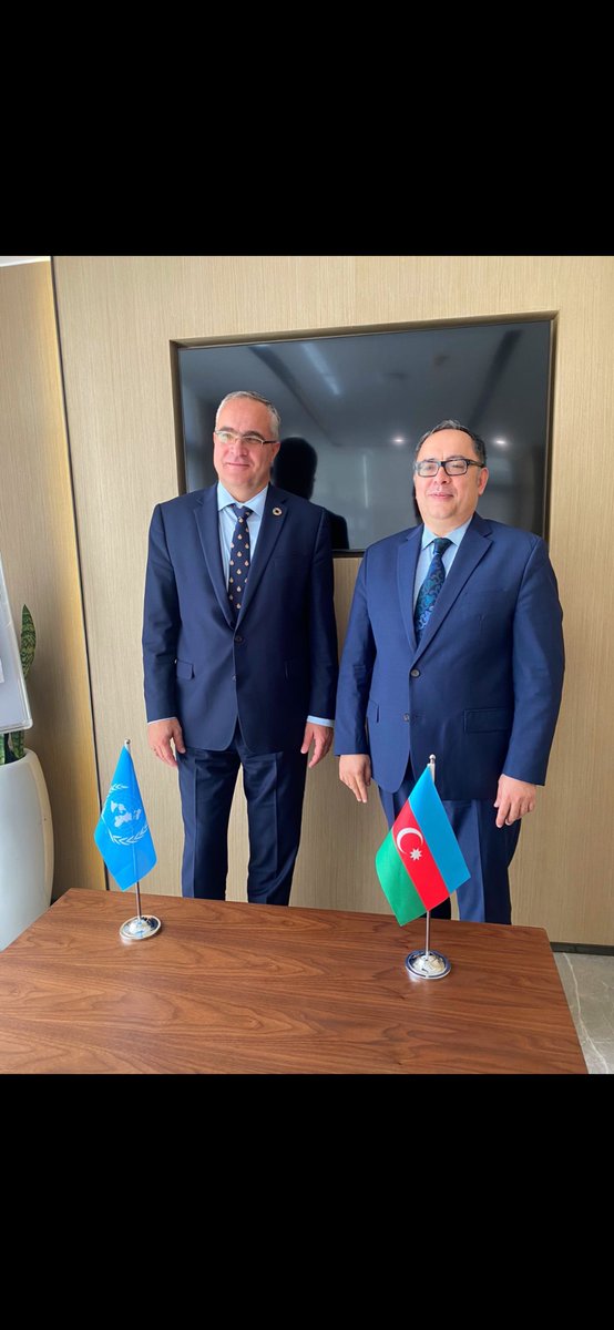 Delighted to meet @MichalMlynar, @UNHabitat Deputy Executive Director. UNHabitat and Azerbaijan have achieved a lot working together with special emphasis on #SDG11 and beyond. We look forward to continuing this excellent partnership!