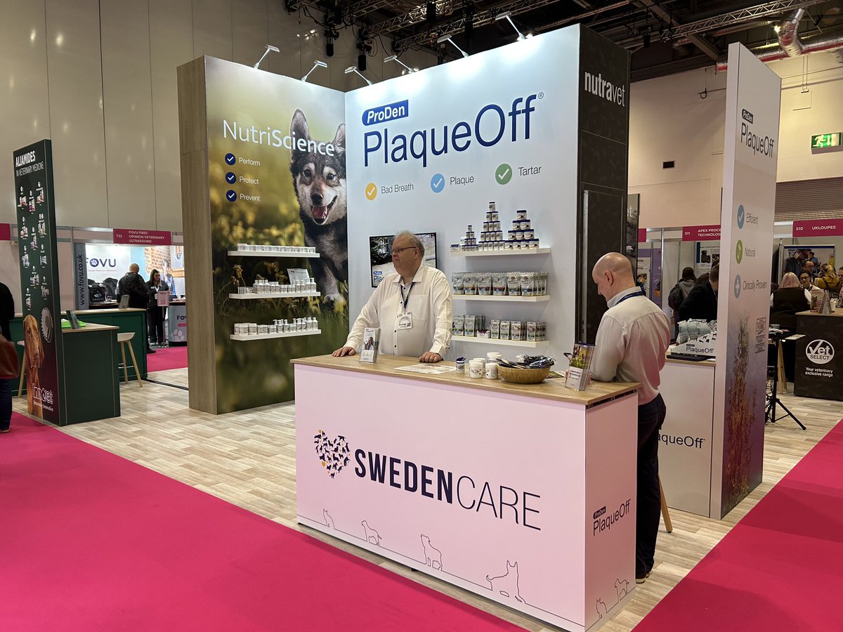 It's great to be at The London Vet Show with @nutravet and the teams from Swedencare, Vetio Animal Health and Innovet helping to set up the new stand 😀

The new stand looks great at Excel London and showcases all four companies and their product ranges!

#londonvetshow #event