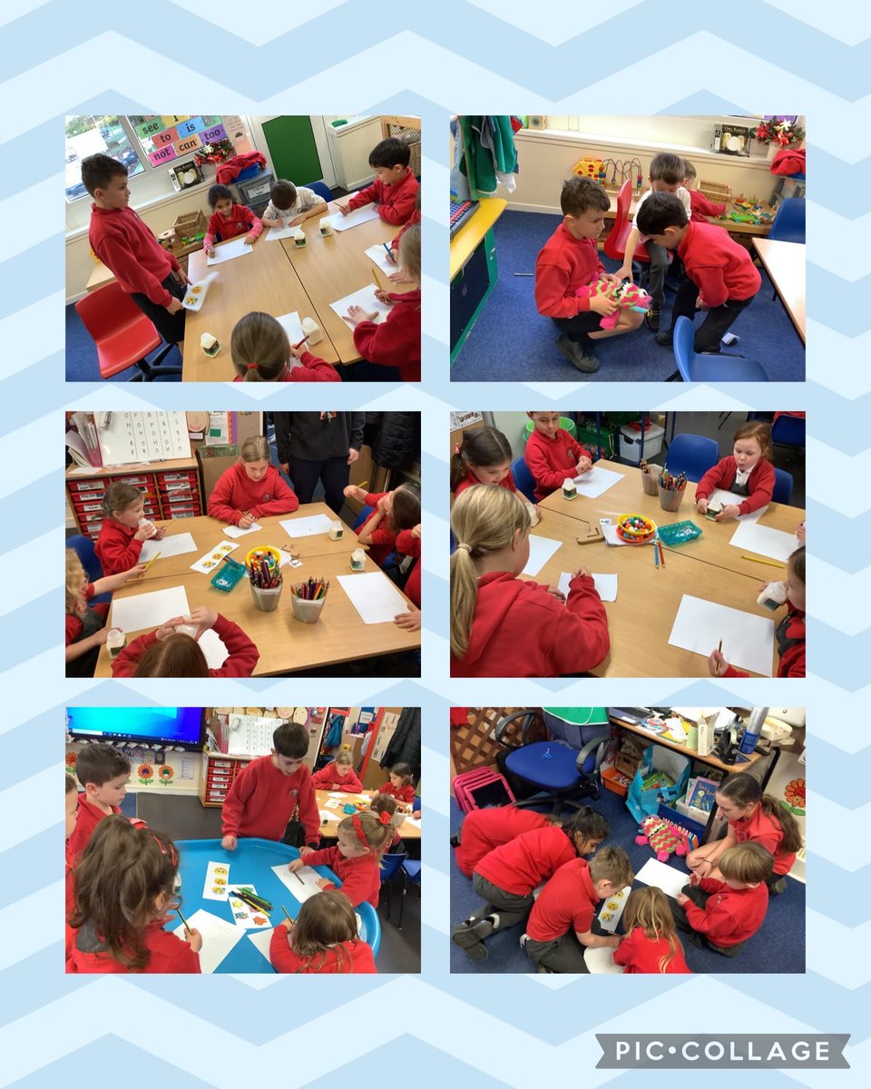 llysfaen2030's tweet photo. RES enjoyed having our well-being champions come to visit and explain to us how to use our new Worry Monster Wilbur. We created our emojis as tokens to be able to put into Wilbur when we are worried โญ๏ธ๐ฅบโญ๏ธ #HWB #wellbeing #worrymonster https://t.co/LCWE7C1Bgg