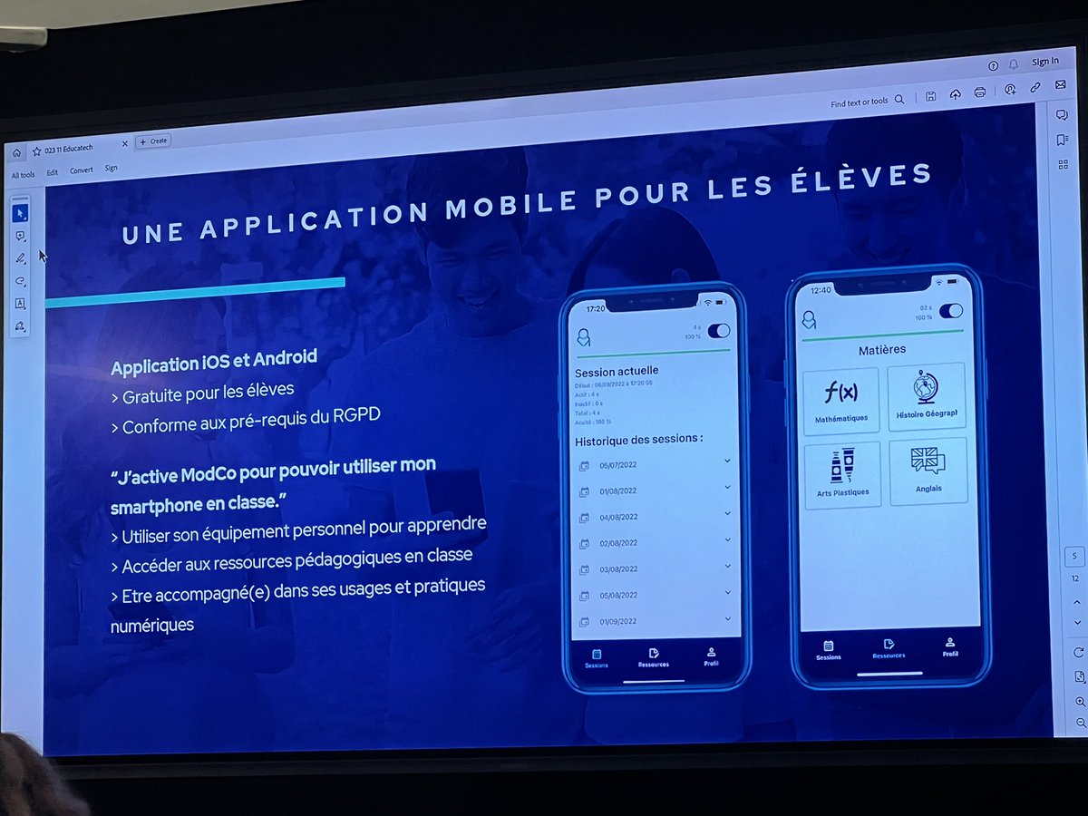 csainx's tweet photo. 📢En direct @educatechexpo 

✅Sécuriser le BYOD en classe =faciliter l’accès aux ressources numériques pour TOUS les élèves 👏🏽@HeleneAz 

9/10 élèves ont un smartphone
Cadre de bon usage et maîtrisé
#modco x collectivités x académie 
#GAR @DANE_971 https://t.co/OE4Z8f6L9E