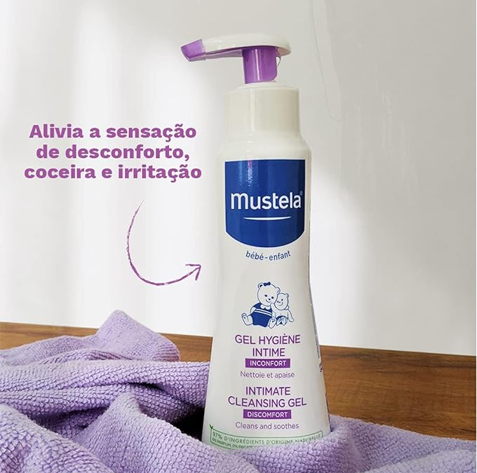Mustela BR Gel Higiene Áreas Delicadas 200Ml – Sabonete Líquido Área Íntima Dos Bebês e Crianças