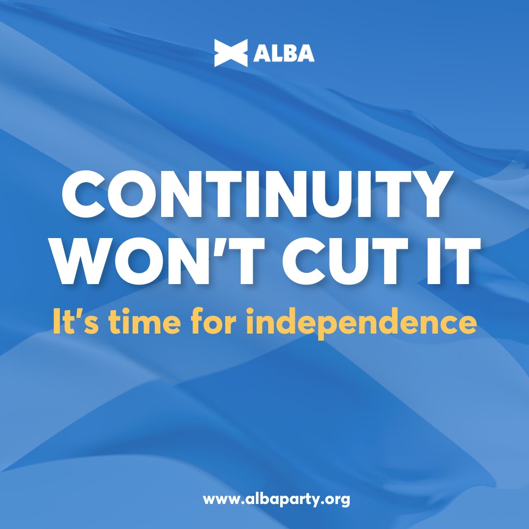 AlbaParty's tweet photo. Continuity won't cut it.

It's time for change, it's time for ALBA 🏴󠁧󠁢󠁳󠁣󠁴󠁿

Join ALBA today ➡️ https://t.co/Jveyc2EmgT https://t.co/Rgus5UWW4m