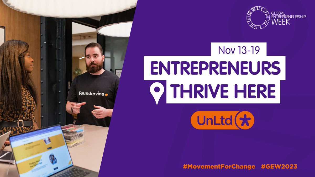 UnLtd's tweet photo. As Global Entrepreneurship Week wraps up, a huge shout-out to our Movement for Change social entrepreneurs who are breaking down barriers to sport and physical activity
@GEWUK
#GEW2023 #EntrepreneursThriveHere #MovementForChange #AccessAll https://t.co/F1eF20eJ2c