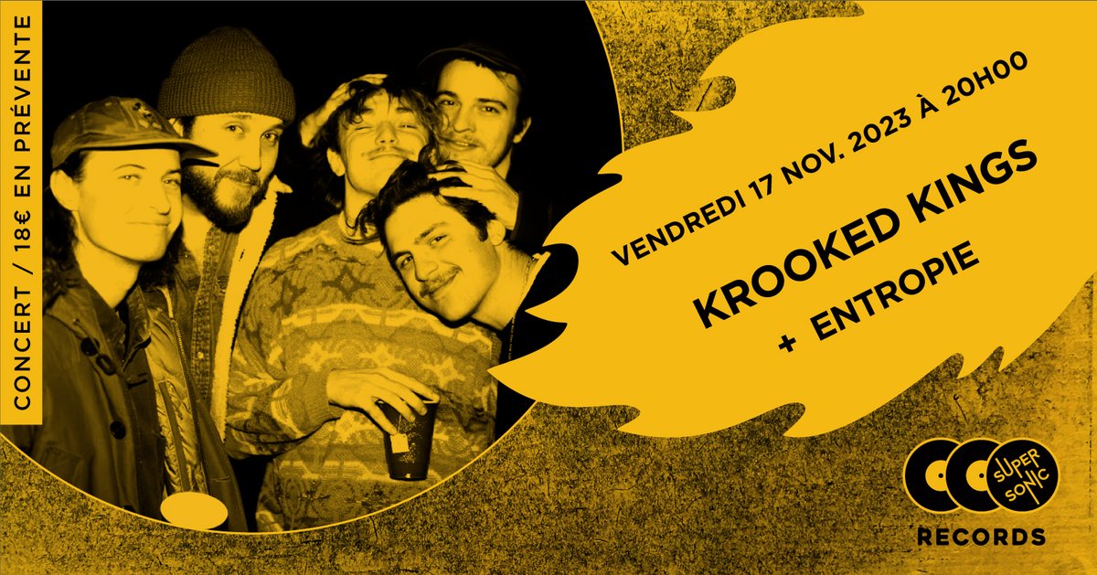 AEG Presents France (@aegpresentsfr) on Twitter photo Les parisiens d'<a href="/entropiemusic/">Entropie</a> nous mettront bien en jambes au concert de <a href="/KrookedKings/">KrookedKings</a> ce soir au <a href="/SUPERSONICparis/">SUPERSONIC</a> #Records !
A découvrir ici 🎶 youtube.com/watch?v=-lEebK…
Quelques billets sont encore disponibles ici 👉 bit.ly/KrookedKings-A… Les parisiens d'<a href="/entropiemusic/">Entropie</a> nous mettront bien en jambes au concert de <a href="/KrookedKings/">KrookedKings</a> ce soir au <a href="/SUPERSONICparis/">SUPERSONIC</a> #Records !
A découvrir ici 🎶 youtube.com/watch?v=-lEebK…
Quelques billets sont encore disponibles ici 👉 bit.ly/KrookedKings-A…