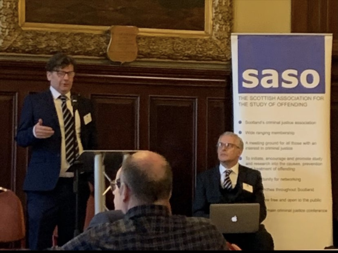 Brilliant @sasoscotland conference in Glasgow yesterday exploring the role of #diversion in the CJS. Thank you to @DrHannahGraham and everyone at SASO for the warm welcome, including @The_Skill_Mill in the programme and the Hon Lord John Scott for chairing @JudgesScotland
