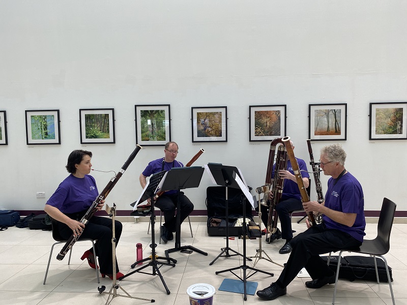 Thank you to the talented @Opera_North bassoon quartet, ‘The Mapletones’ who performed in Bexley Wing, St James'. What a lovely thank you and @LDShospcharity fundraising opportunity organised by a member of the quartet who recently has positive experiences in hospital. Thank you!