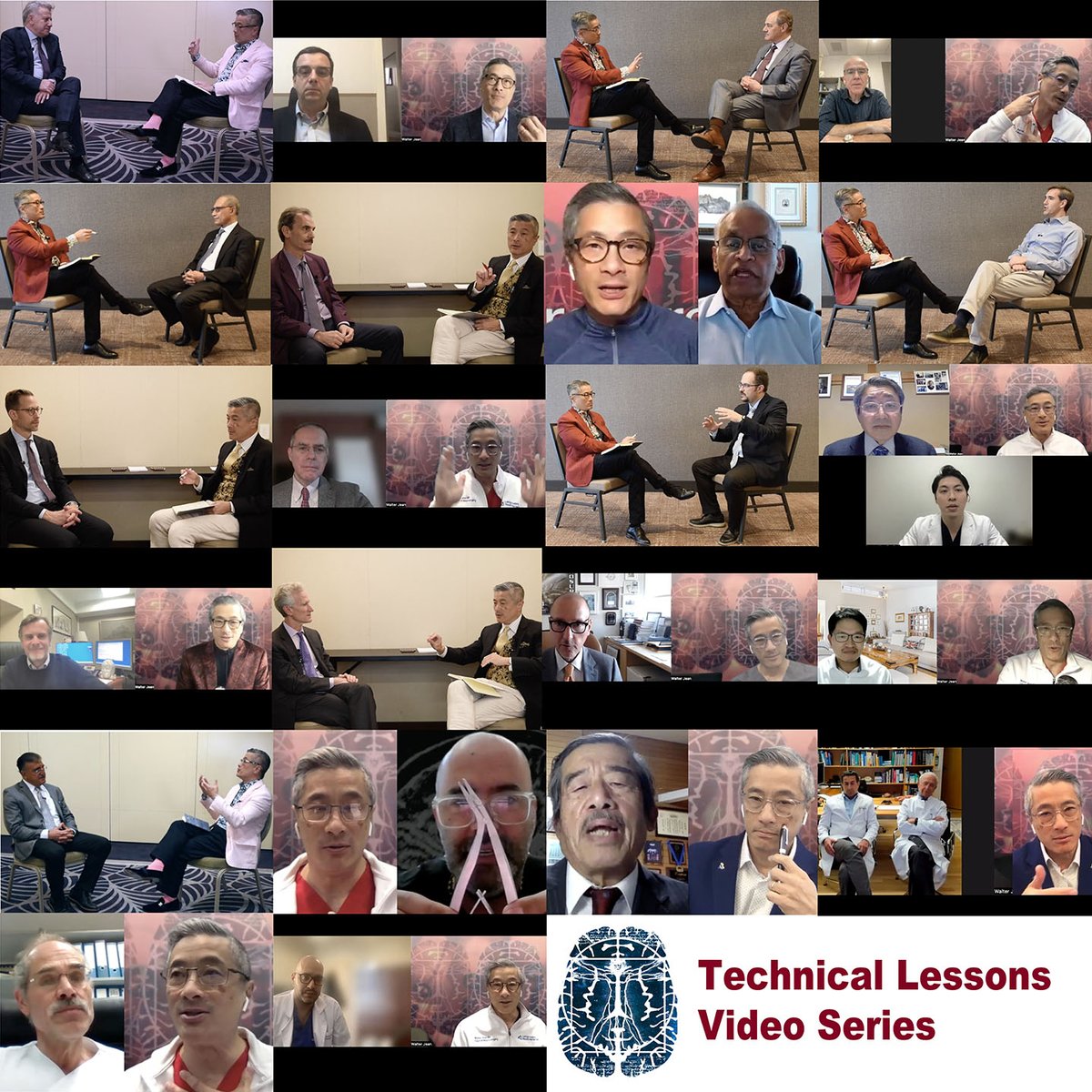 DrWalterJean's tweet photo. THAT'S A WRAP! Thank you @NeurosurgeryCNS and @DKondziolkaCNS for entrusting me with this series. Once-in-a-lifetime chance for me to interview friends and heros, all masters of their craft. You can access the entire series #ONSTLVS: https://t.co/aeD0dOn0Ro https://t.co/ExHrlAOT09