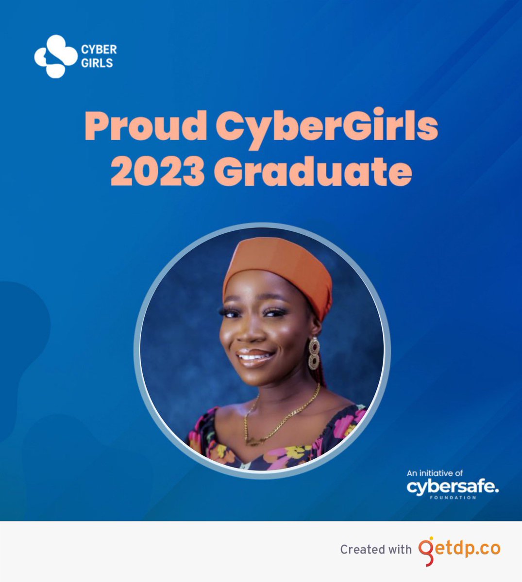 Naheemah_Fola's tweet photo. Congratulations to me and my cybersisters ๐ฅณ๐๐
Just like yesterday when my journey into cybersecurity profession began. Iโm grateful to God for making this a success for me. Thank you @cybersafehq @sisinerd
#CyberGirls2023 #CybergirlsAlumni #CyberGirlsGraduation23 https://t.co/E3GKCRlW4o