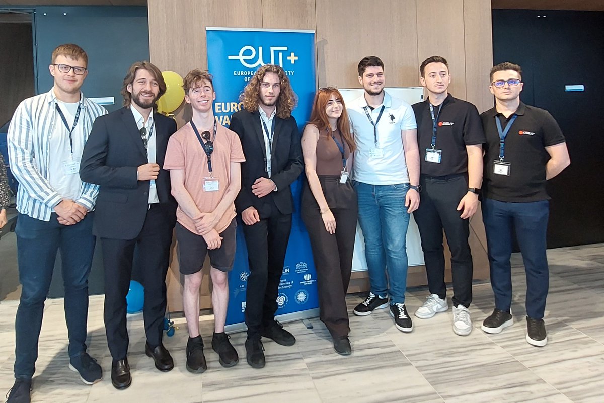 TUDublin_RI's tweet photo. Enjoining @EuropUnivTech #EUtAccelerate in Cyprus this week are @WeAreTUDublin, Student Representatives from the 9 #EuropeanUniversities and members of the plenary session at #PaphosEUtWeek2023. Thanks to @CyUniTech for hosting.

#WeAreTUDublin
#TUDublinResearchandInnovation https://t.co/LtmhkKcAlX
