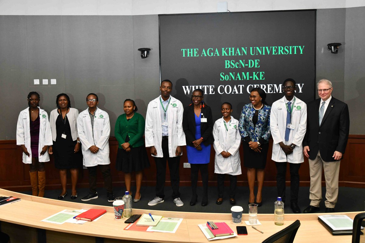 akusonamea's tweet photo. Today marks a special day for SONAM, as we celebrated our inaugural 'White Coat Ceremony' for nursing students!🎉A profound appreciation to Provost &amp; VP Dr. Carl Amrhein &amp;  Chief Guest @EdnaTallam  for gracing this unforgettable occasion! #SONAMFirstWhiteCoat #FutureNurses https://t.co/nuYCJziKeh