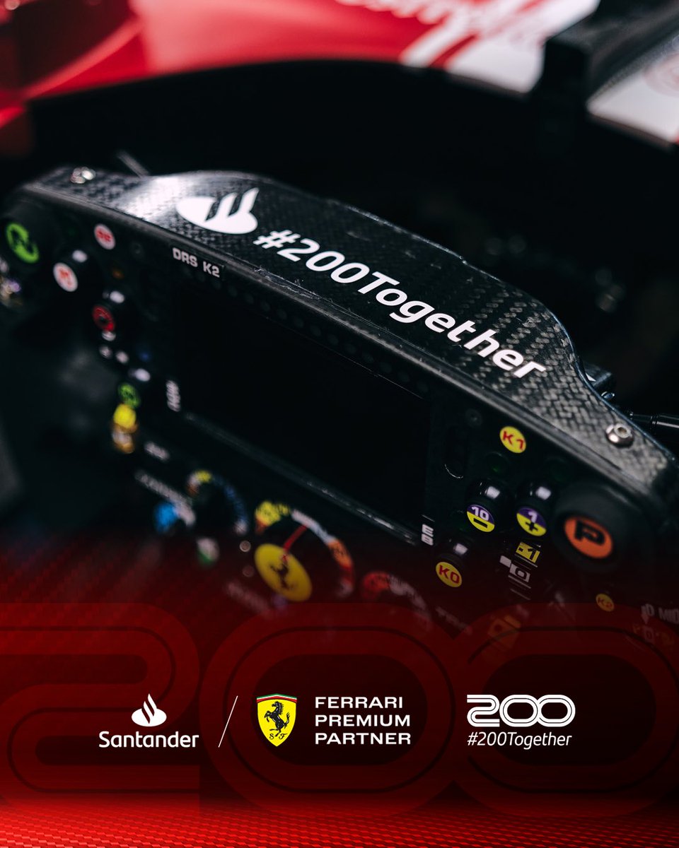 SantanderGP's tweet photo. Santander 🤝 Ferrari
                      
#Ferrari #F1 #LasVegasGP #200Together https://t.co/PCEdNPb5Fh