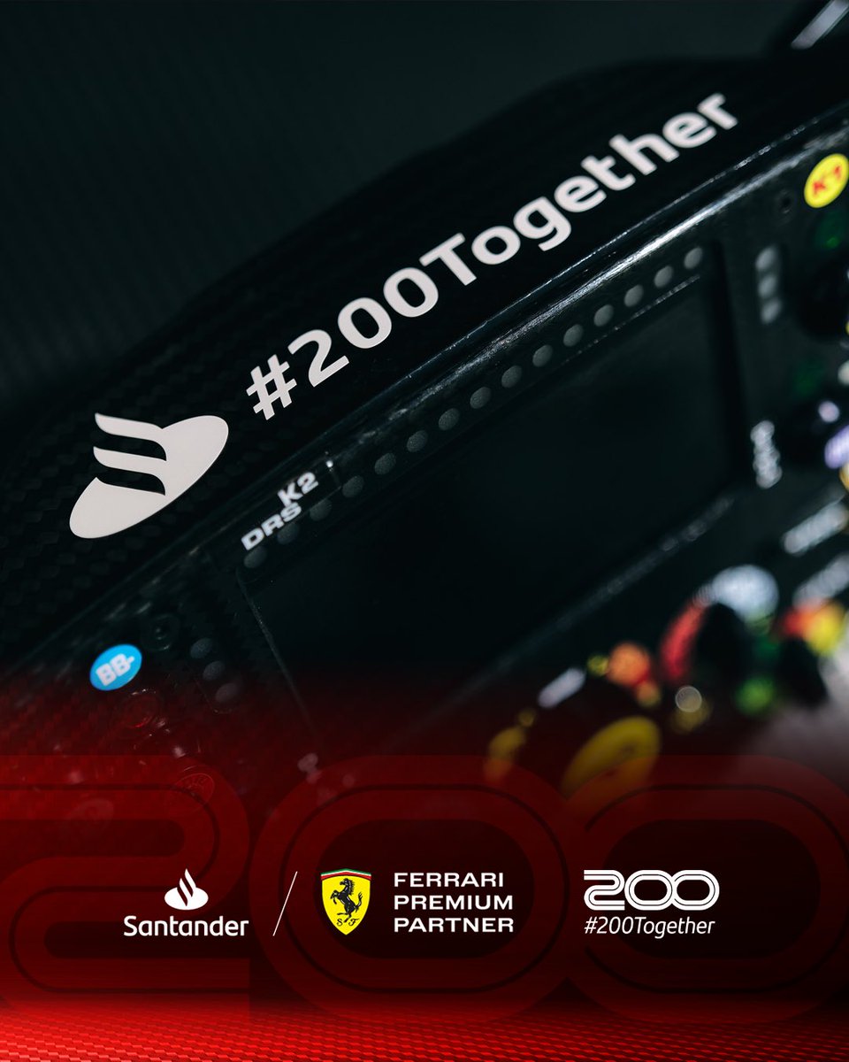 SantanderGP's tweet photo. Santander 🤝 Ferrari
                      
#Ferrari #F1 #LasVegasGP #200Together https://t.co/PCEdNPb5Fh