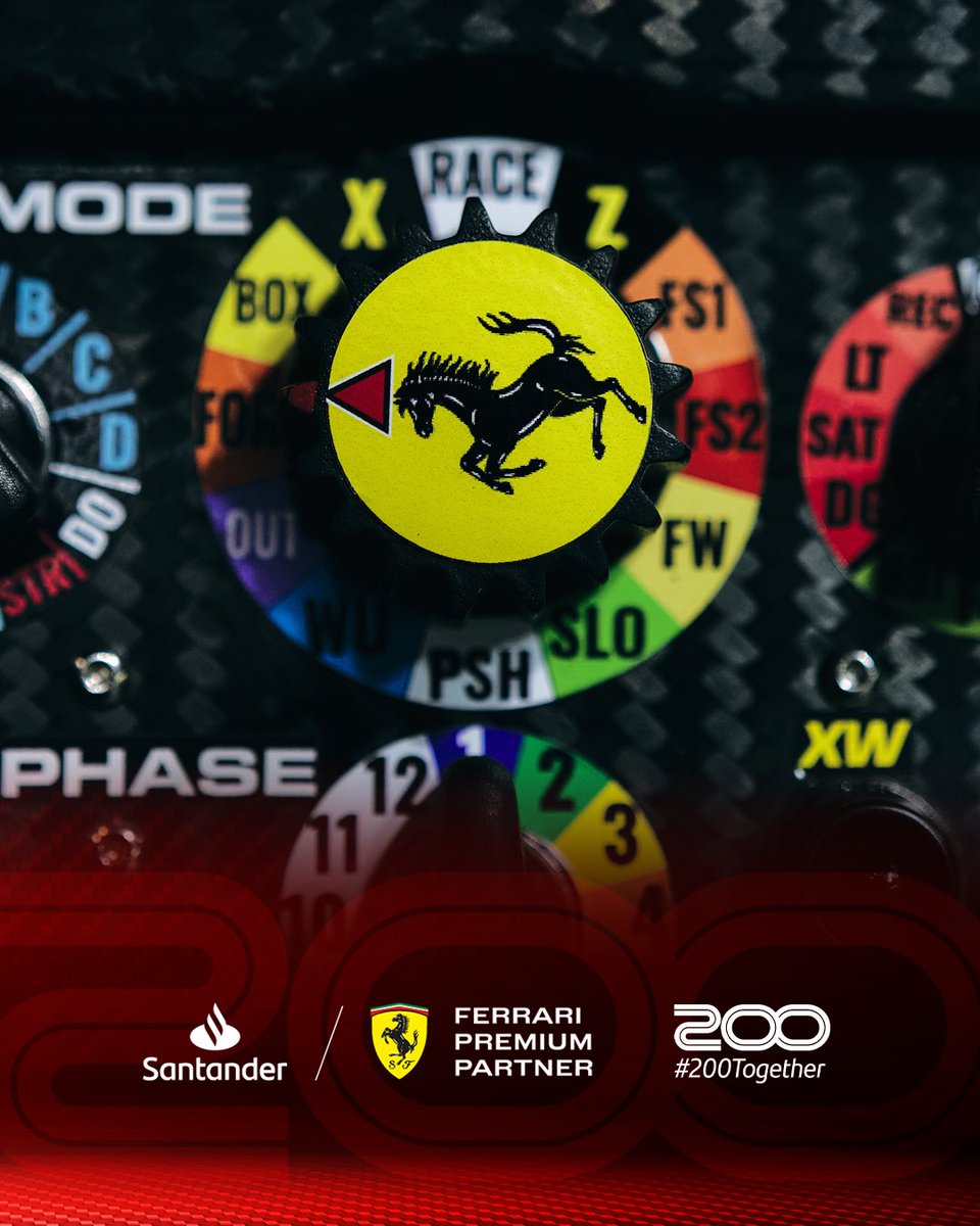 SantanderGP's tweet photo. Santander 🤝 Ferrari
                      
#Ferrari #F1 #LasVegasGP #200Together https://t.co/PCEdNPb5Fh