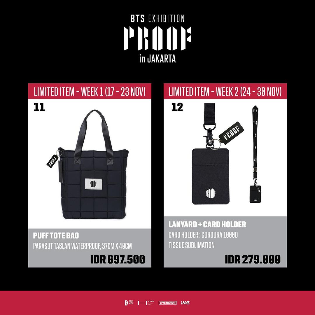 rossydimitri's tweet photo. Jastip Merch BTS EXHIBITION PROOF IN JAKARTA. Fee jastip 35.000 (regular item) dan 50.000 (limited item). Order by DM or Whatssap 085951508865.
#btsexibitioninjakarta #btsproof #BTSJIMIN #BTSARMY #BTSarmyindonesia #ARMY #Armyindonesia #MerchandiseBTSOriginal https://t.co/YVqh90h1Ns